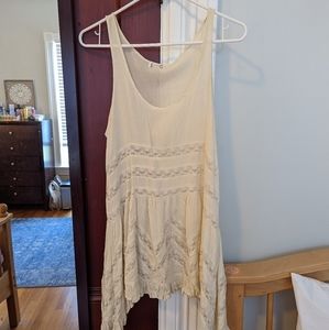 Free People voile lace insert slip dress/ tunic s